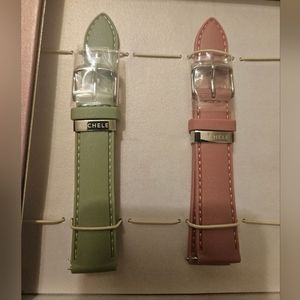 Michele 18mm silicone watch straps